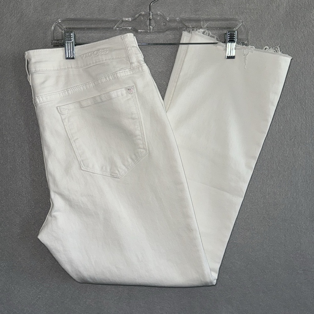 White Vigoss distressed knee denim pants. Purchased at Nordstrom